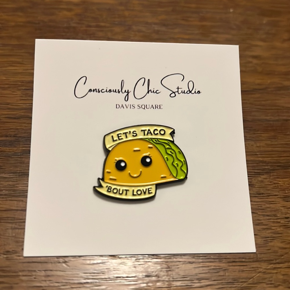 Taco Enamel Pin